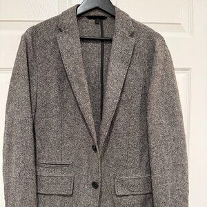Hugo Boss Unstructured Blazer 40R Grey Tweed